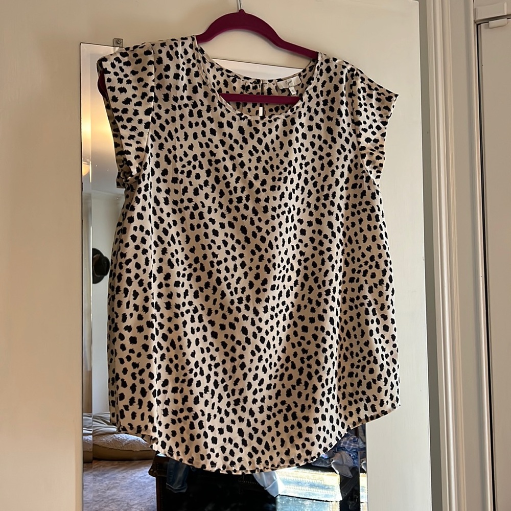 Joie leopard Print Top